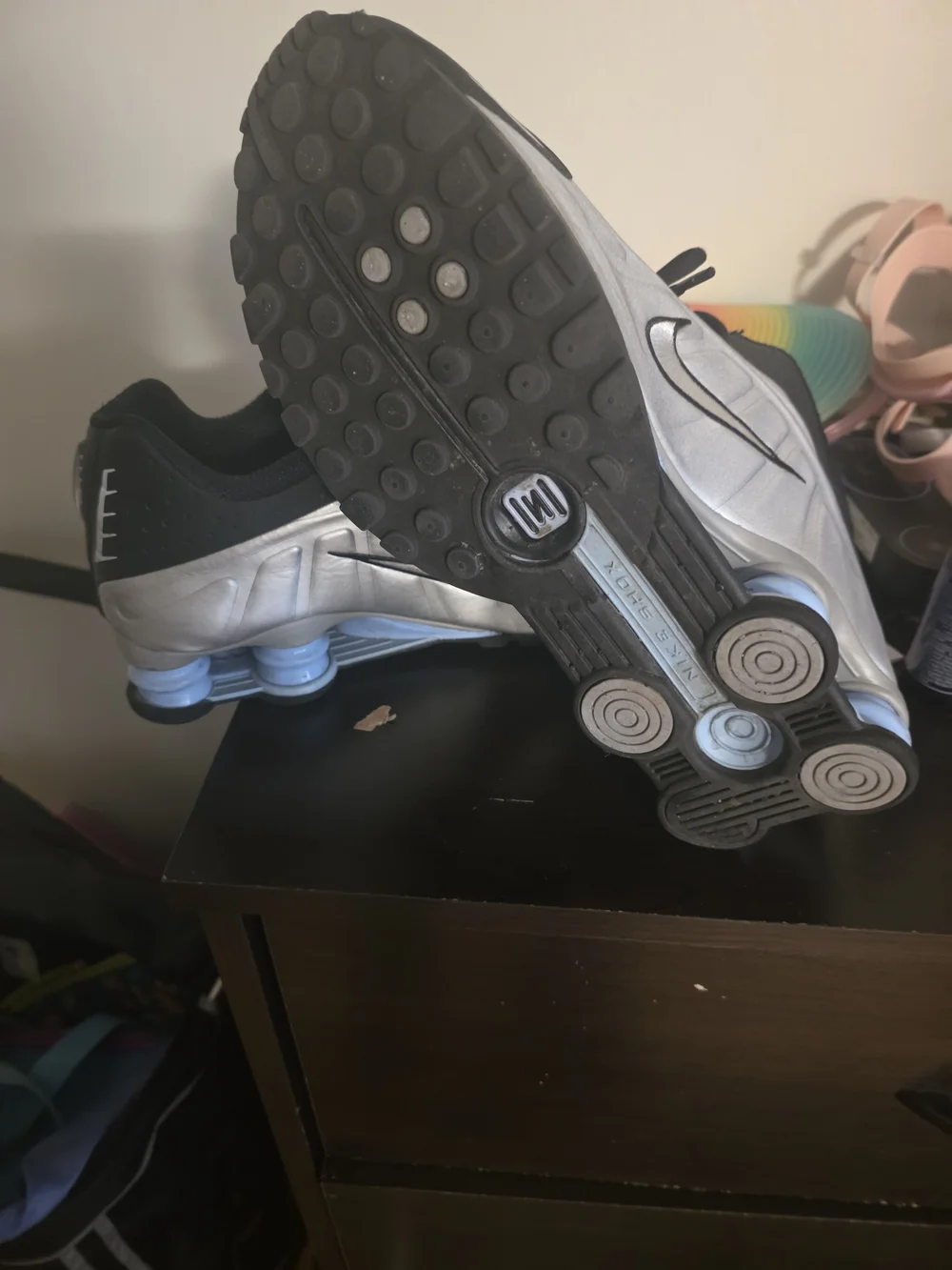 Nike Men’s Black and Silver Running Shoes